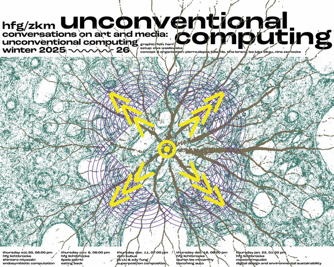 Conversations on Art and Media: Unconventional Computing Key Visual Winter Semester 2025/26