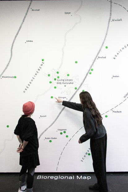 Living Library Wall Map Photo Bio Design Lab