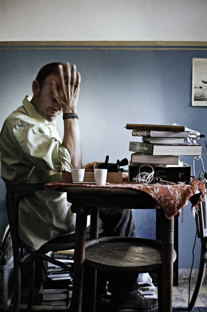 Johan Grimonprez Portrait by Jean-Pierre Stoop