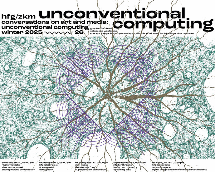 Conversations on Art and Media: Unconventional Computing Key Visual Winter Semester 2025/26