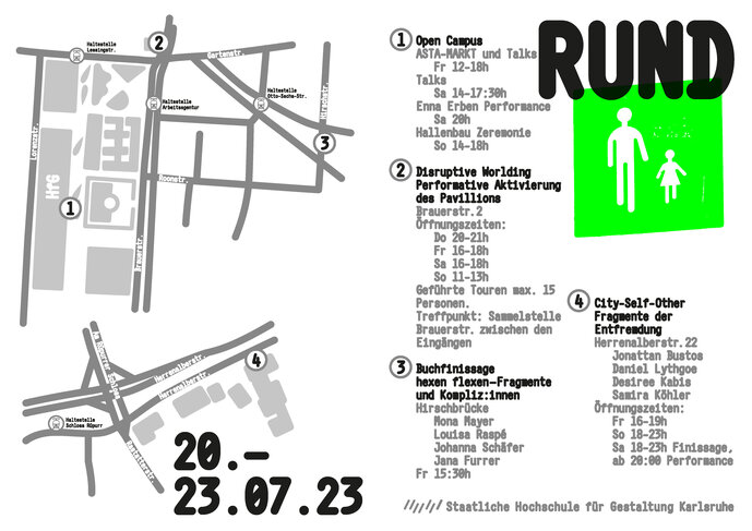 Locations des Rundgangs 2023