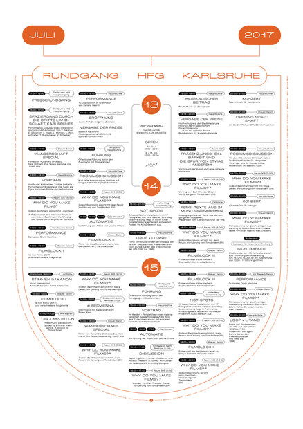 Rundgang-Programm 2017
