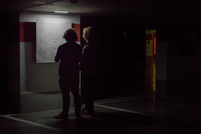 Vera Valentina Gärtner, „not spots“, Vordiplom, 2016, Ausstellungsansicht