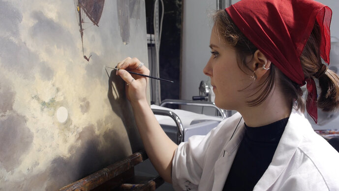 „Restaurierung“, Filmstill