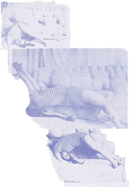 Körperchoreografien. Collage aus Recherchematerial (in Invention of Hysteria: Charcot and the Photographic Iconography of the Salpetriere by Georges Didi-Huberman.)