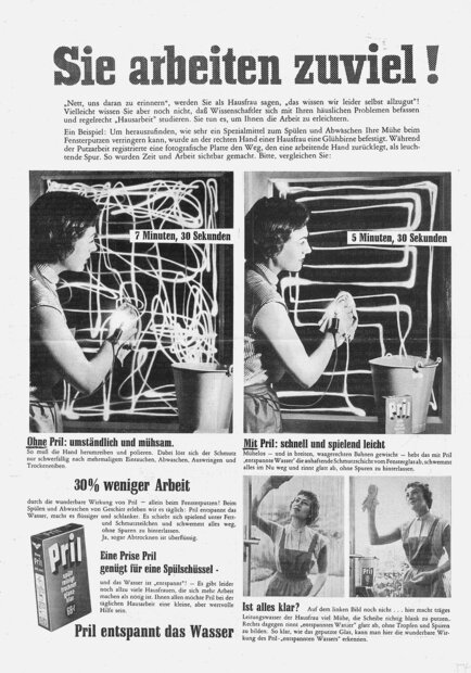 Werbeanzeige „Pril“, Firma Henkel, Düsseldorf (1954)