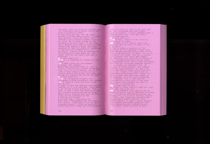 Interview, Layout and Font by Tatjana Pfeiffer und Kathrin Rüll