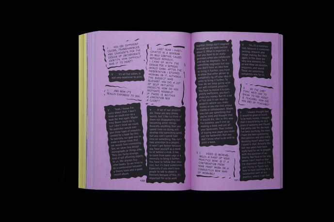 Interview, Layout and Font by Laurine Haller, Janosch Kratz and Sun Young Oh