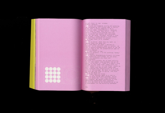 Interview, Layout and Font by Tatjana Pfeiffer und Kathrin Rüll