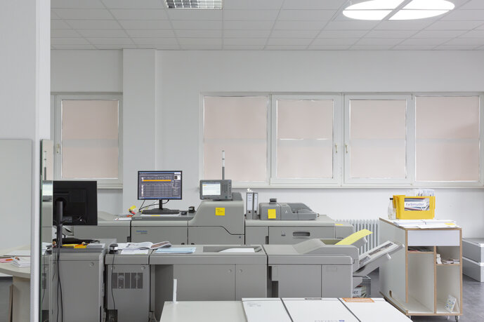 Digitaldruckgeräte der Druckerei Stober